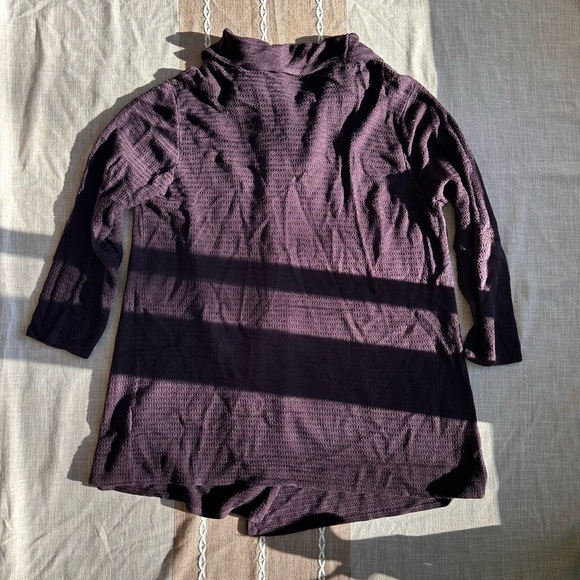 Eileen Fisher Silk Cascading Drape Front Cardigan 2x - Picture 10 of 11